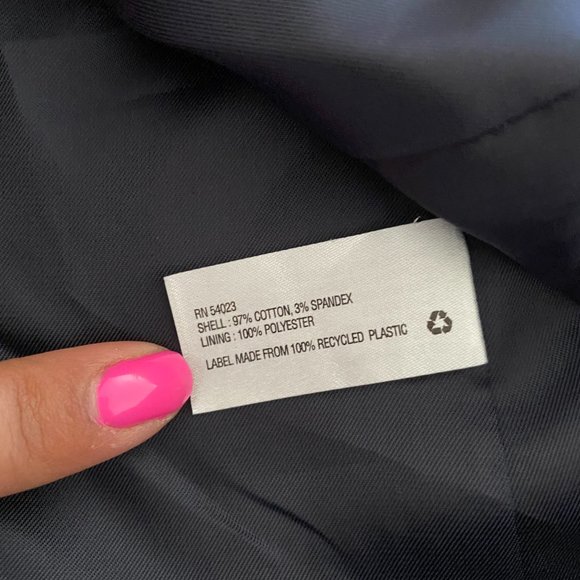 Gap The Academy Blazer Striped Red and Blue - Picture 7 of 12